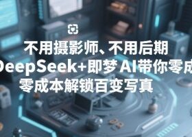 不用摄影师、不用后期，DeepSeek+即梦AI带你零成本解锁百变写真！
