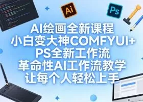 AI绘画全新课程,小白变大神COMFYUI+PS全新工作流,革命性AI工作流教学,让每个人轻松上手