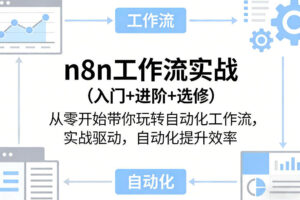 n8n工作流实战（入门+进阶+选修）从零开始带你玩转自动化工作流，实战…