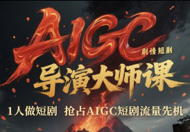 张凯翔AIGC剧情短剧导演大师课2025【画质不错只有视频】