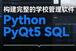 构建完整的学校管理软件Python PyQt5 SQL