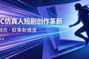 AIGC仿真人短剧创作革新