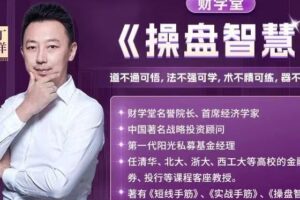 财学堂丁洋老师操盘智慧系统课