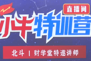 北斗老师157期5天小牛特训营