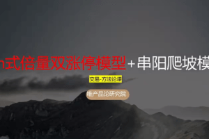 【老樊研究院】唯产品论研究院交易方法论系统课