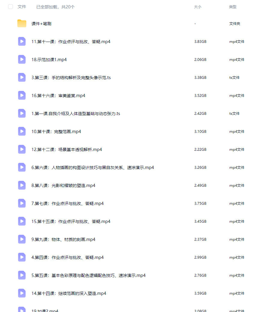 youko风格化半厚涂氛围系统课第6期2026【画质高清有课件笔刷】