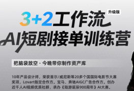 超级AI客第2期3+2工作流AI短剧接单训练营2026【画质高清有部分资料】