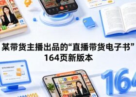某带货主播出品的《直播带货电子书》164页新版本
