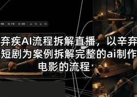 辛弃疾AI流程拆解直播，以辛弃疾短剧为案例拆解完整的ai制作电影的流程