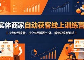 实体商家自动获客线上训练营｜从定位到流量，从个体到超级个体，解锁获客新玩法