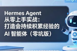 Hermes Agent 从零上手实战：打造会持续积累经验的 AI智能体（零坑版）