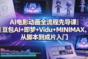 AI电影动画全流程先导课豆包AI+即梦+Vidu+MINIMAX