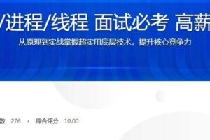 学透协程/进程/线程 面试必考 高薪必会技能（完整全套无加密）