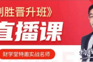 张帆抓板技能提升 涨停制胜晋升班精品小班课