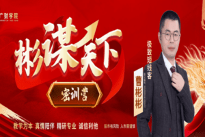 极致短线客曹彬彬线下课-彬谋天下密训营视频+学习资料+版面指标