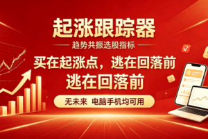 【起涨跟踪器】趋势共振选股指标:买在起涨点,逃在回落前无未来电脑手…