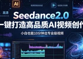 Seedance2.0一键打造高品质AI视频创作，小白也能10分钟出专业级视频