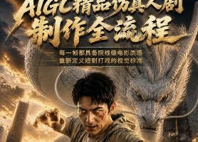 云驿AIGC精品仿真人剧豢龙人全流程制作解析2026【画质不错有资料】