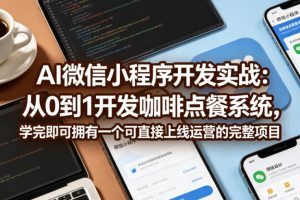 AI微信小程序开发实战：从0到1开发咖啡点餐系统，学完即可拥有一个可直…