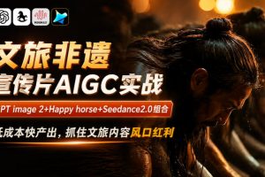 文旅非遗宣传片AIGC实战，GPT image 2+Happy horse+Seedance2.0组合，…