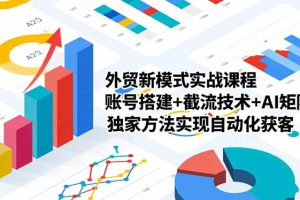 大卫老师·外贸社媒获客独家训练营，外贸新模式实战课程，账号搭建+截…