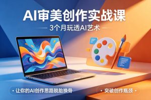 AI审美创作实战课，3个月玩透AI艺术，让你的AI创作思路脱胎换骨，突破…