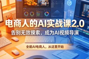 电商人的AI实战课2.0，告别无效摸索，成为AI视频导演，全能AI电商人，…