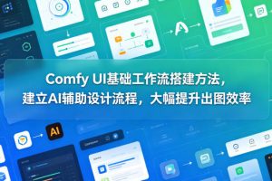 Comfy UI基础工作流搭建方法，建立AI辅助设计流程，大幅提升出图效率 …
