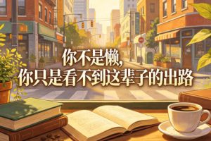 付费文章:你不是懒,你只是看不到这辈子的出路