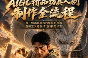 AIGC精品仿真人剧豢龙人全流程制作解析2026，国风仿真人创作+打斗剧情…