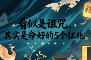 付费文章:看似是诅咒,其实是命好的5个征兆