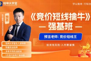 预言老师吴文程竞价短线擒牛系统课+小灶课+指标资料