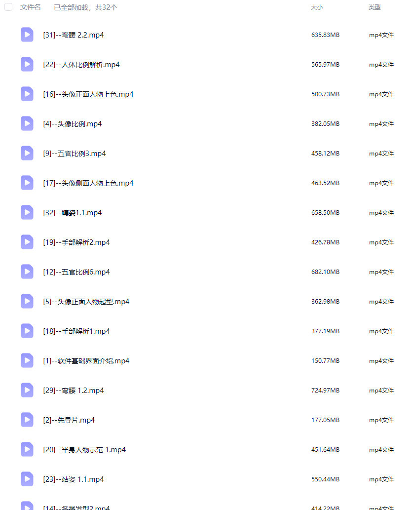 拾月尖果儿ipad人物胶带系统课2026【画质高清只有视频】