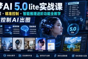 即梦AI 5.0 lite实战课，联网检索?精准控制?智能推理进阶功能全教学，…