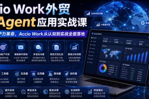 Accio Work外贸Ai Agent应用实战课，外贸AI生产力革命，Accio Work从认…