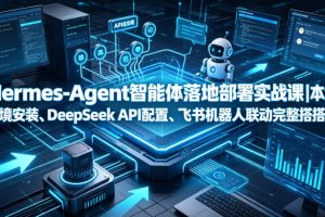 Hermes-Agent智能体落地部署实战课｜本地环境安装、DeepSeek API配置、…