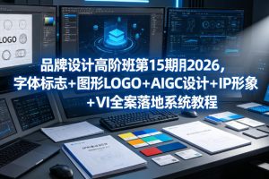 品牌设计高阶班第15期2026，字体标志＋图形LOGO＋AIGC设计＋IP形象＋V…