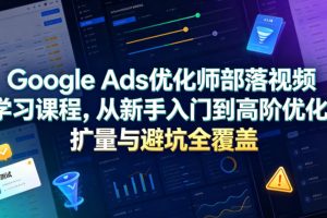 Google Ads优化师部落视频学习课程，从新手入门到高阶优化、扩量与避坑…