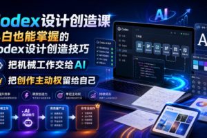 Codex设计创造课，小白也能掌握的Codex设计创造技巧，把机械工作交给A…
