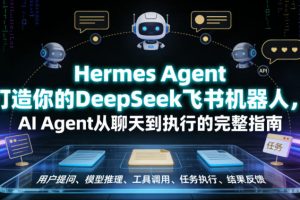 Hermes Agent打造你的DeepSeek飞书机器人，AI Agent从聊天到执行的完整…