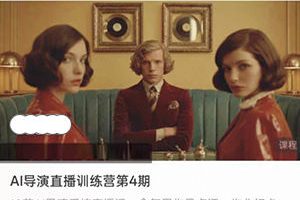 大象学长AI导演直播训练营第4期2026【画质高清有资料】