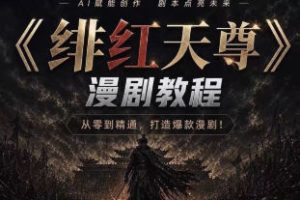 绯红天尊AI漫剧教程2026【画质一般有课件】