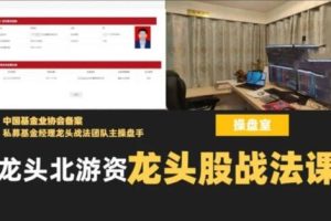 龙头北游资龙头股战法课