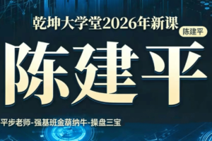 平步老师陈建平金葫纳牛操盘三宝小班课+助教课