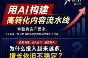 小红书AI内容生产2026年线下课完整现场还原版，用AI构建高转化内容流水…
