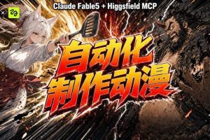 AI自动化动漫制作!Claude Fable 5接入Higgsfield MCP,直接生成完整创…