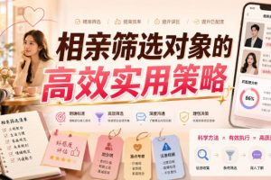 付费文章:相亲筛选对象的高效实用策略