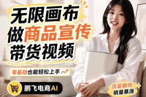 不用模特不用拍，AI生成电商带货视频｜无限画布从0到1搭建教程，全程实…