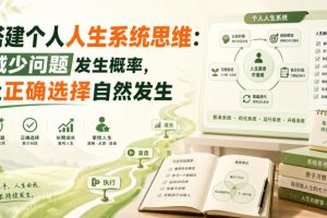 付费文章：搭建个人人生系统思维：减少问题发生概率，让正确选择自然发…