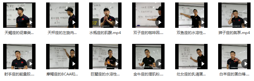 运动补给的十二星座讲解